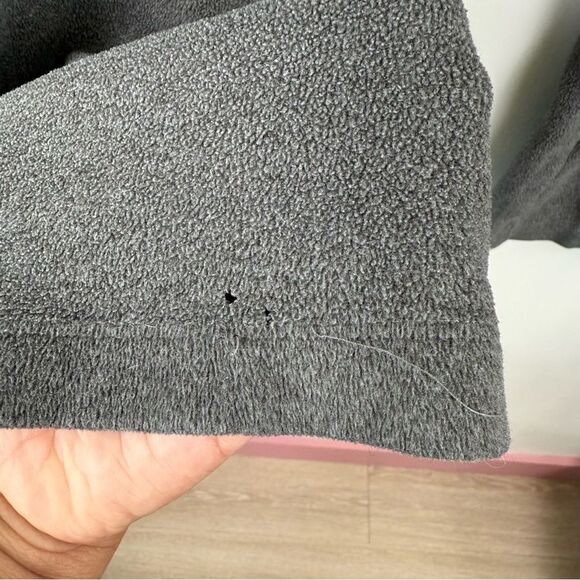 The North Face Lounge Pants Small Gray Polartec Drawstring Waist Straight Leg - Picture 3 of 8